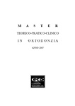 Master in ortodonzia teorico pratico clinico 2007