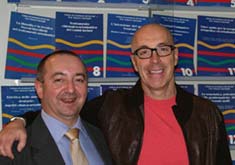 Frontali in compagnia del Dr. Roberto Ferro, Direttore dell'Odontoiatria dell'Azienda ULss n 15 dell'Alta Padovana, Past President "European Association Public Dental Health", con il quale collabora nello svolgimento di corsi