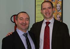 Frontali in compagnia del Dr. Lorenzo Franchi, stimato ortodontista e ricercatore Italiano nonchè editore della rivista "Progress in Orthodontics", con il quale collabora nello svolgimento di corsi