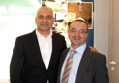 Frontali in compagnia di Gabriele Scommegna, responsabile della ricerca nella azienda Leone S.p.a.