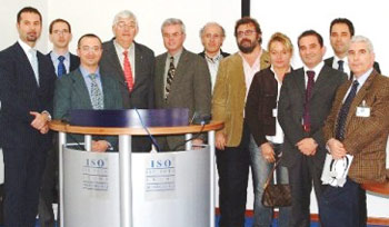 Il Gruppo Leolab in compagnia del Prof. J. A. McNamara, dei Dottori T. Baccetti, L. Franchi e del Sig. Alessandro Pozzi Presidente della Leone